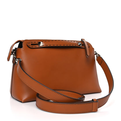 Fendi Vitello King Logo Embossed Medium By The Way Boston Bag Cuoio 3 of 9