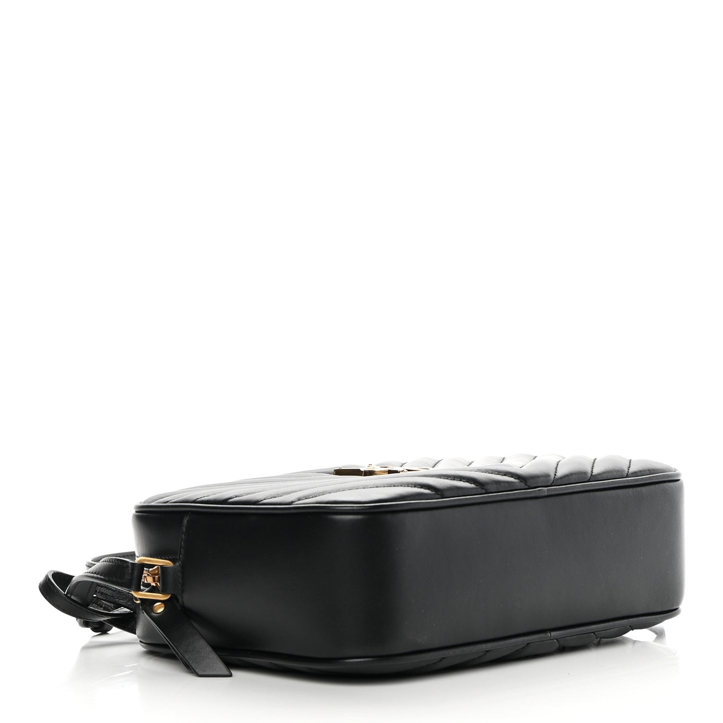 Calfskin Matelasse Monogram Lou Camera Bag Black