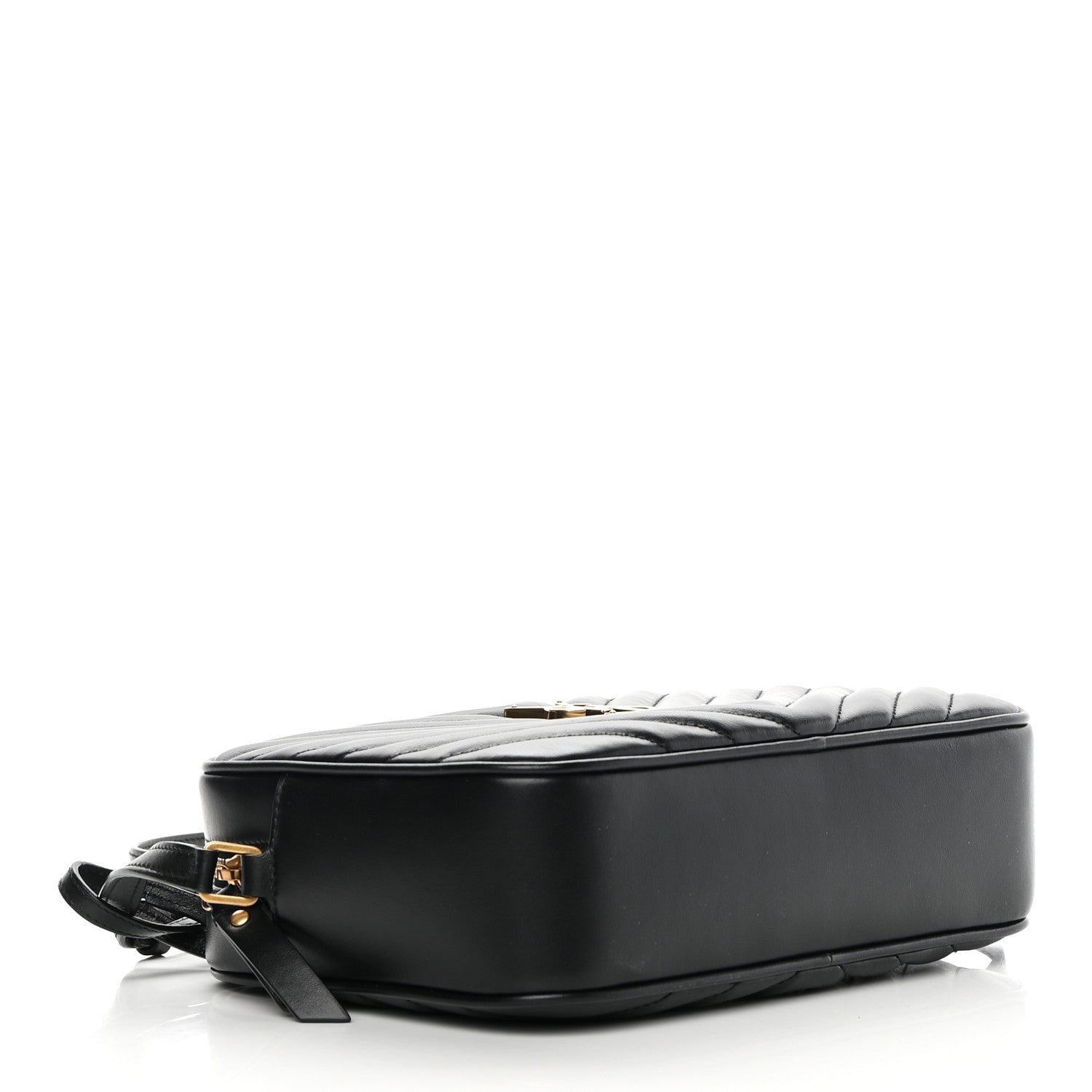 Saint Laurent Calfskin Matelasse Monogram Lou Camera Bag Black 4 of 10