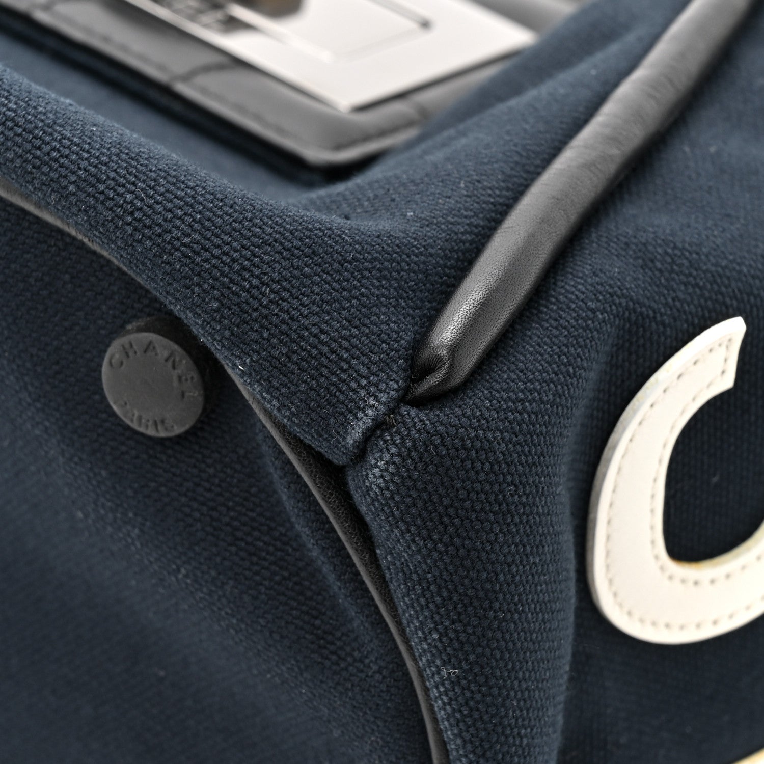 Chanel Canvas Cruise 31 Rue Cambon Rope Cabas Tote Navy 9 of 12