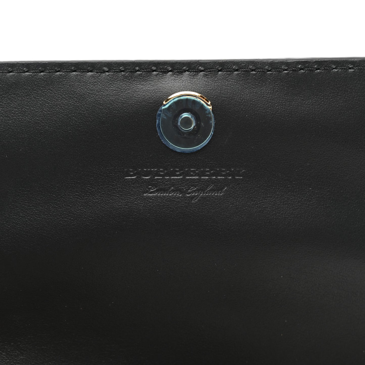 Derby Calfskin House Check Wallet On Chain Black