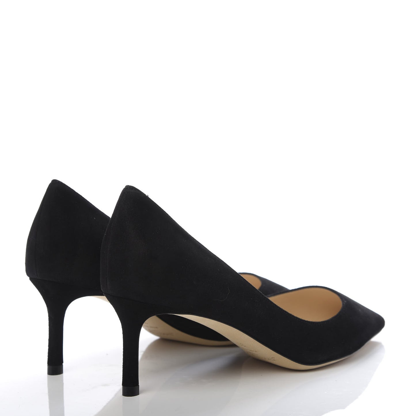 Suede Pointy Toe Romy 60 Pumps 36.5 Black