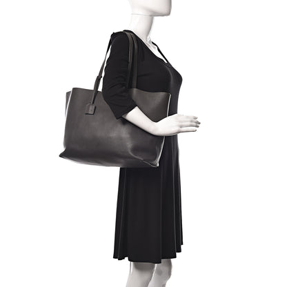 Saint Laurent Calfskin Large Shopping Tote Dark Grey 2 of 16