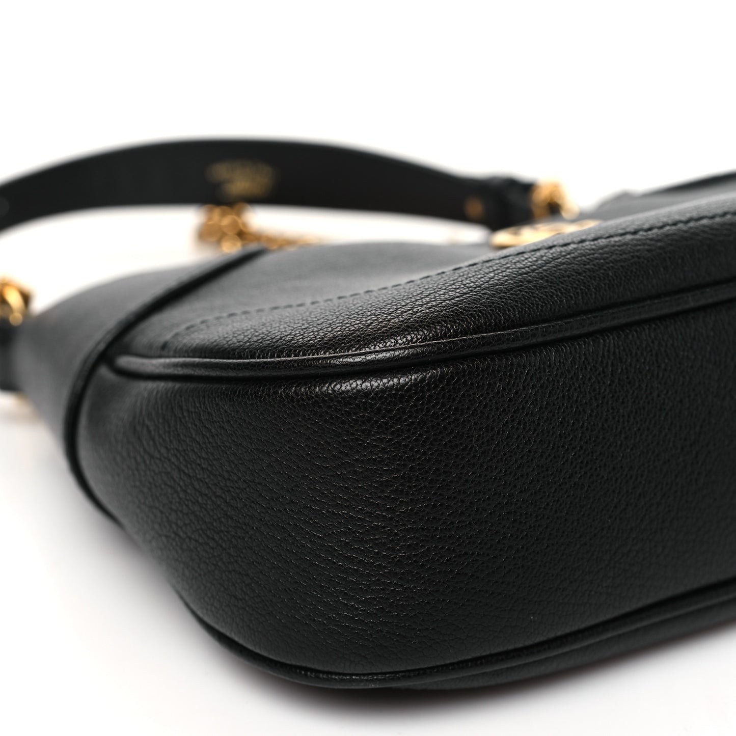 Goatskin Small Aphrodite Shoulder Bag Black