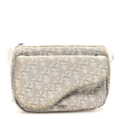Christian Dior Oblique World Tour Saddle Belt Bag Grey 1 of 12