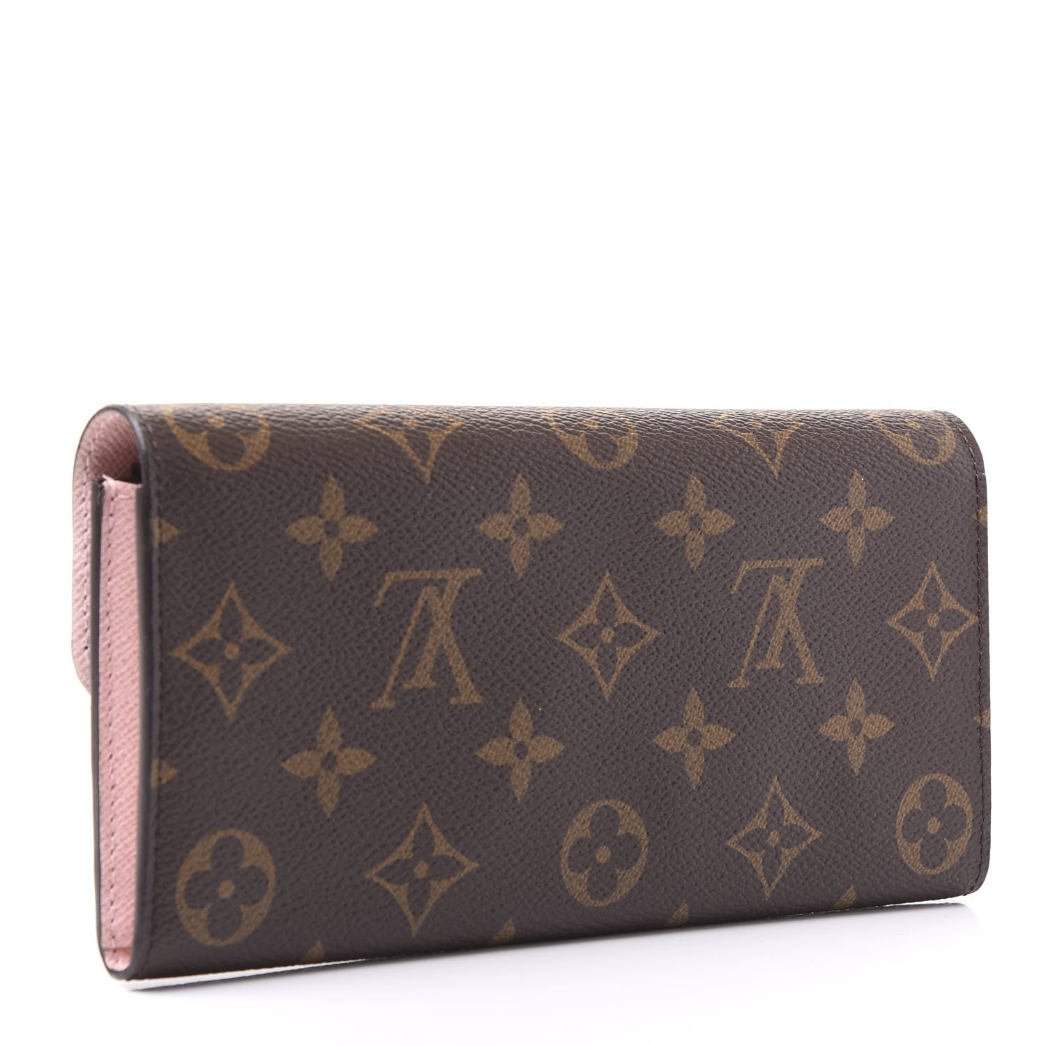 Louis Vuitton Monogram Emilie Wallet Rose Ballerine 2 of 9