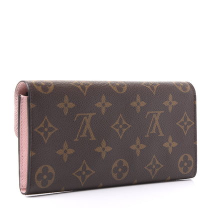 Louis Vuitton Monogram Emilie Wallet Rose Ballerine 2 of 9