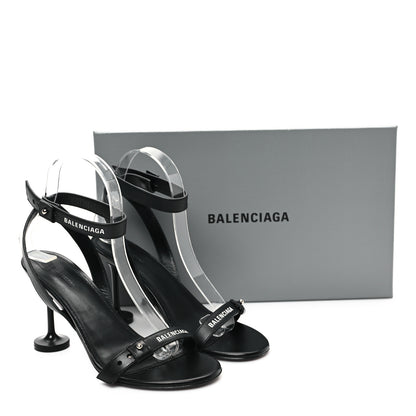 Balenciaga Calfskin Logo Afterhour 90mm Sandal 36 Black 10 of 10