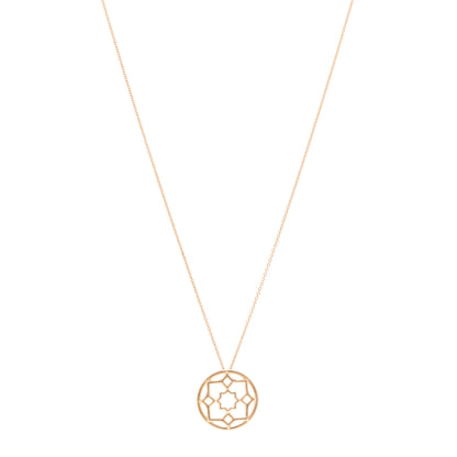 Tiffany 18K Rose Gold Paloma Picasso Marrakesh Round Pendant Necklace 1 of 5