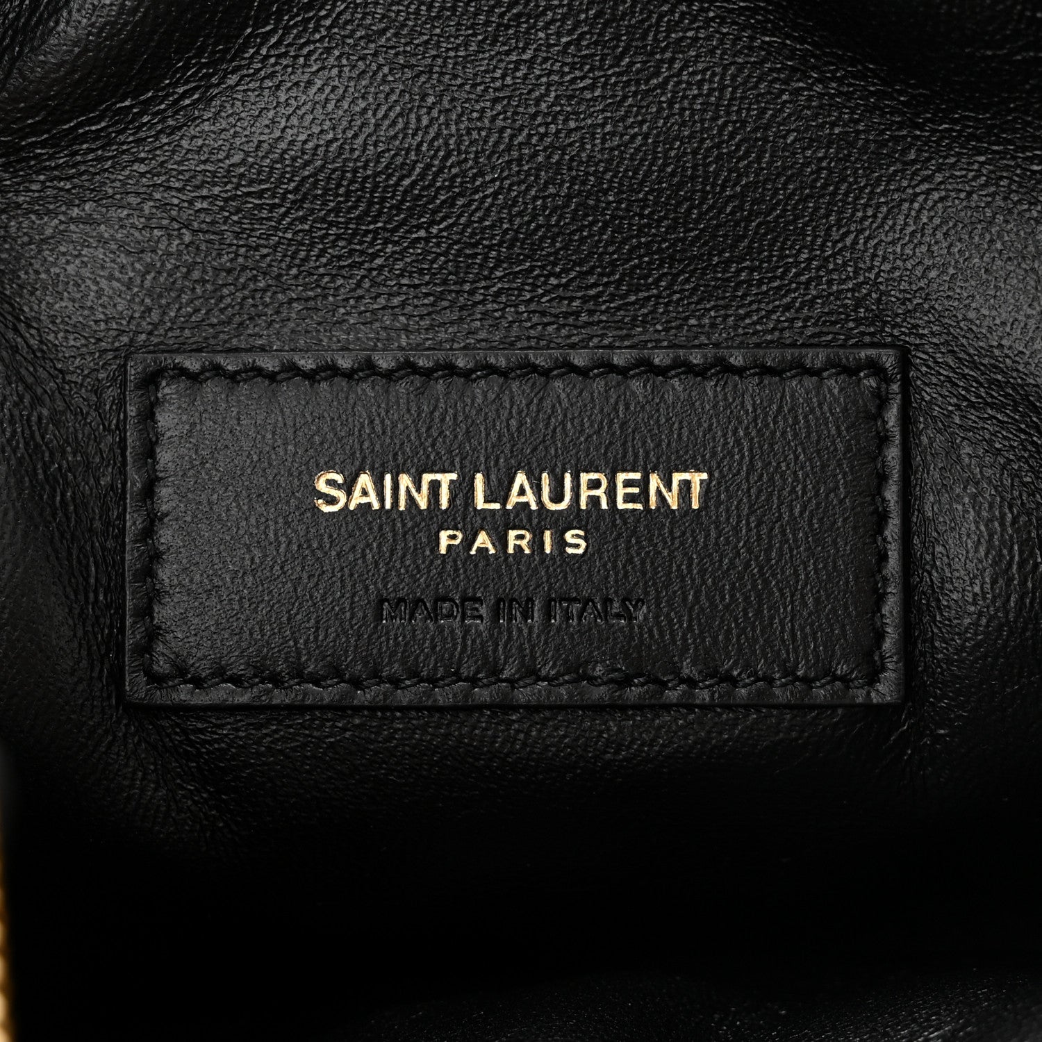 Saint Laurent Lambskin Quilted Gaby Zipped Pouch Crema Soft 6 of 10