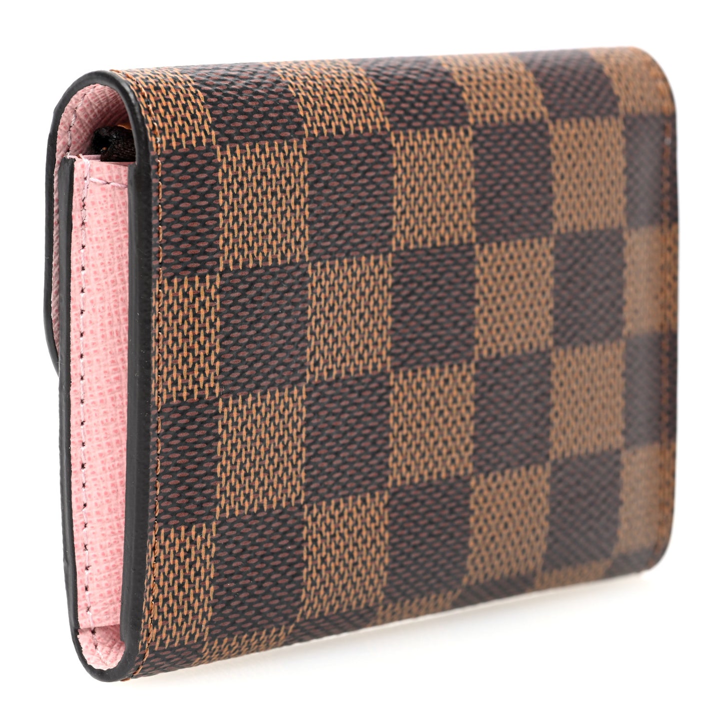 Damier Ebene Rosalie Coin Purse Rose Ballerine