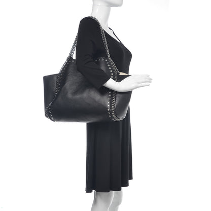 Stella McCartney Alter Nappa Studded Dual Falabella Tote Black 2 of 11