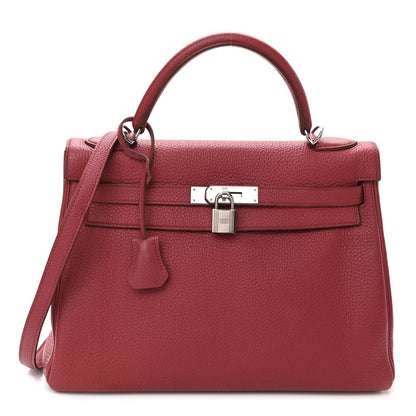 Hermes Togo Kelly Retourne 32 Rubis 1 of 11