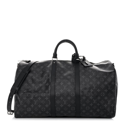 Louis Vuitton Monogram Eclipse Keepall Bandouliere 55 1 of 14