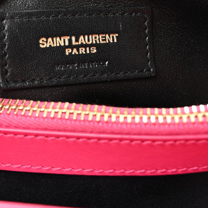 Saint Laurent Calfskin Y Quilted Monogram Small Loulou Chain Satchel Fresh Fuchsia 6 of 9