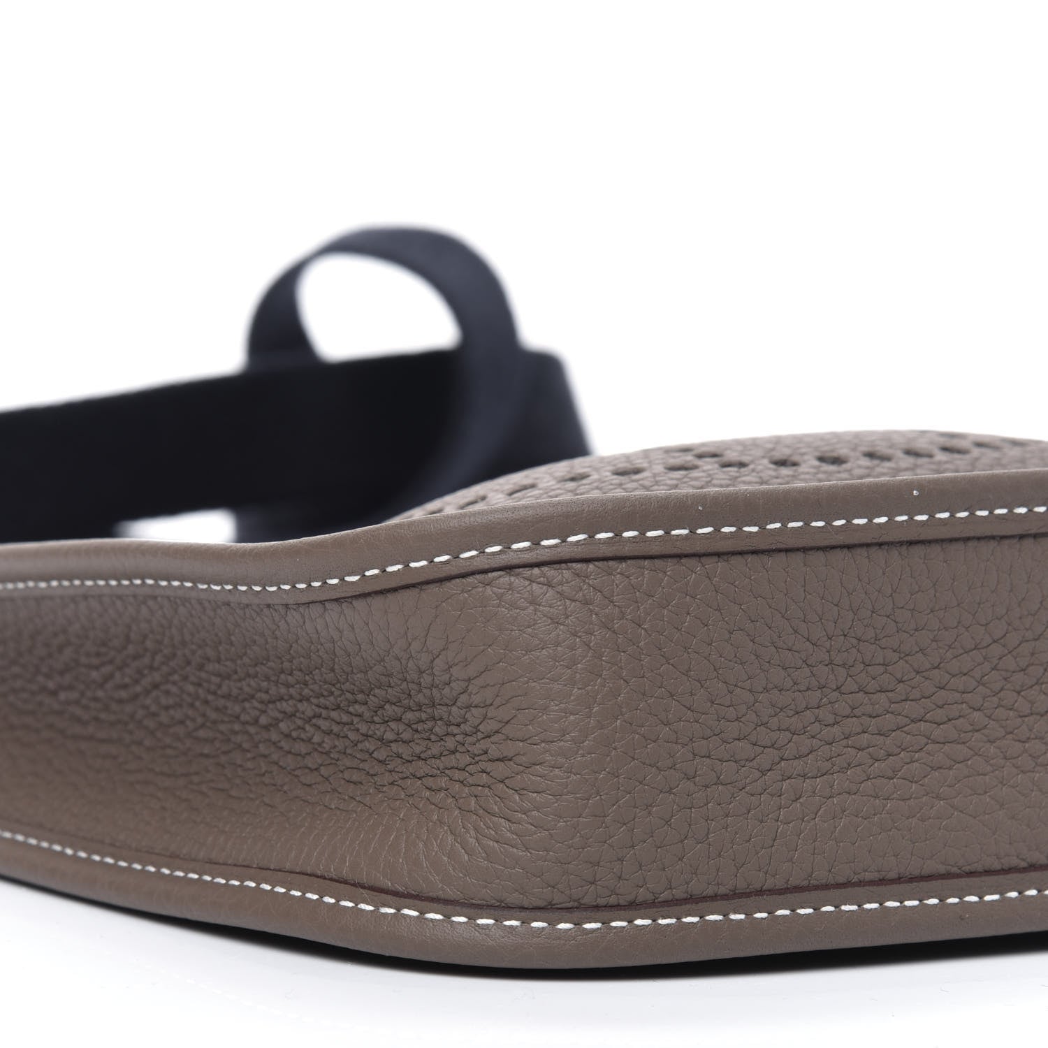 Hermes Taurillon Clemence Amazone Evelyne TPM Etoupe Bleu Indigo 9 of 11