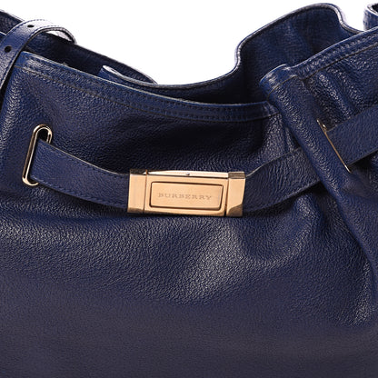 Burberry Grainy Calfskin Wilenmore Hobo Blue 8 of 12