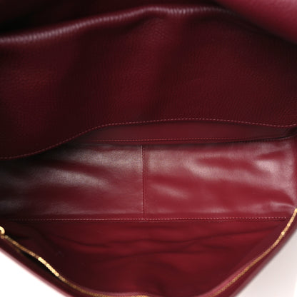 Chanel Grained Calfskin Souplissimo Maxi Flap Burgundy 5 of 11