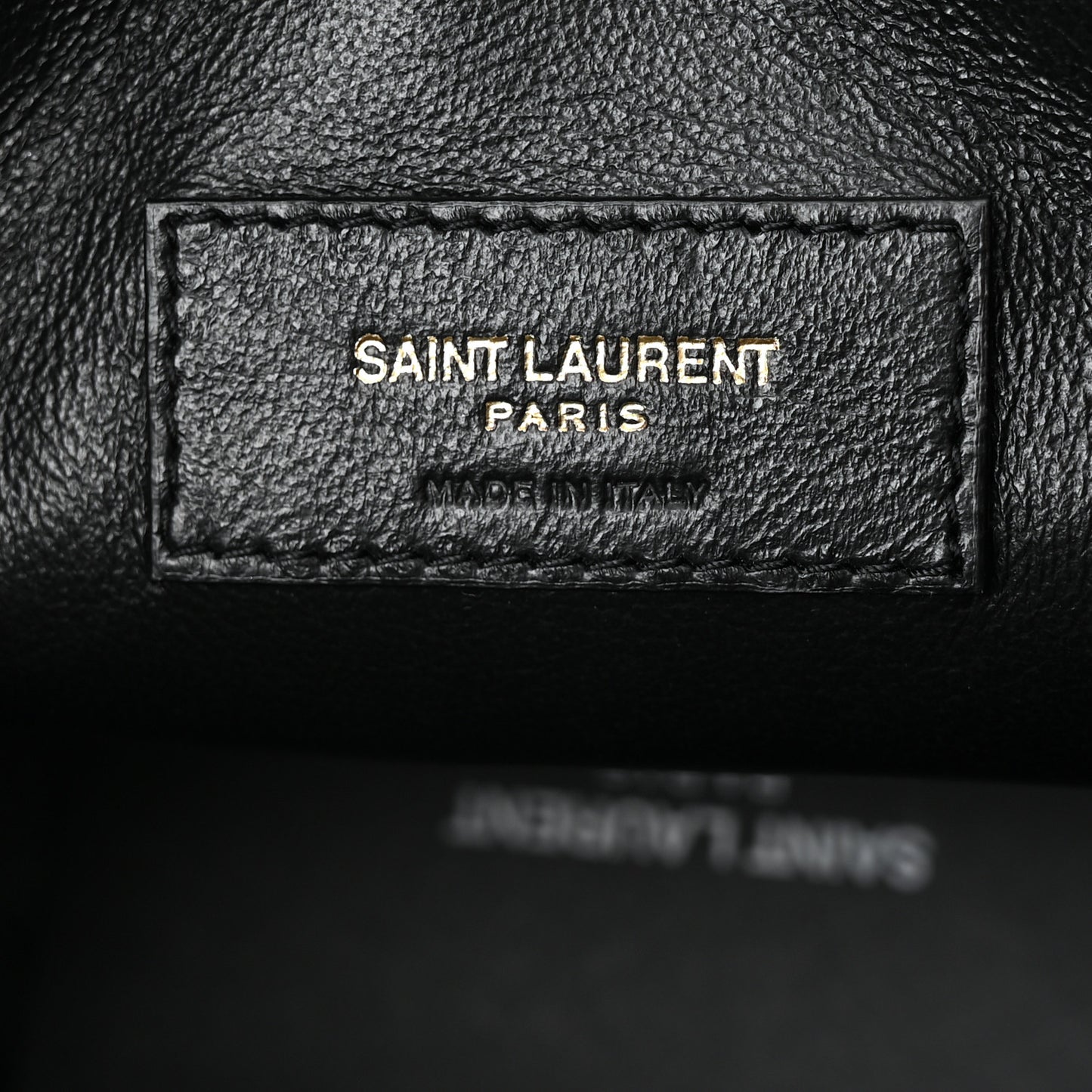 Calfskin Crocodile Embossed Paris Mini Toy Shopper Tote Black