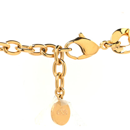 Christian Dior Metal CD Choker Necklace Gold 4 of 5