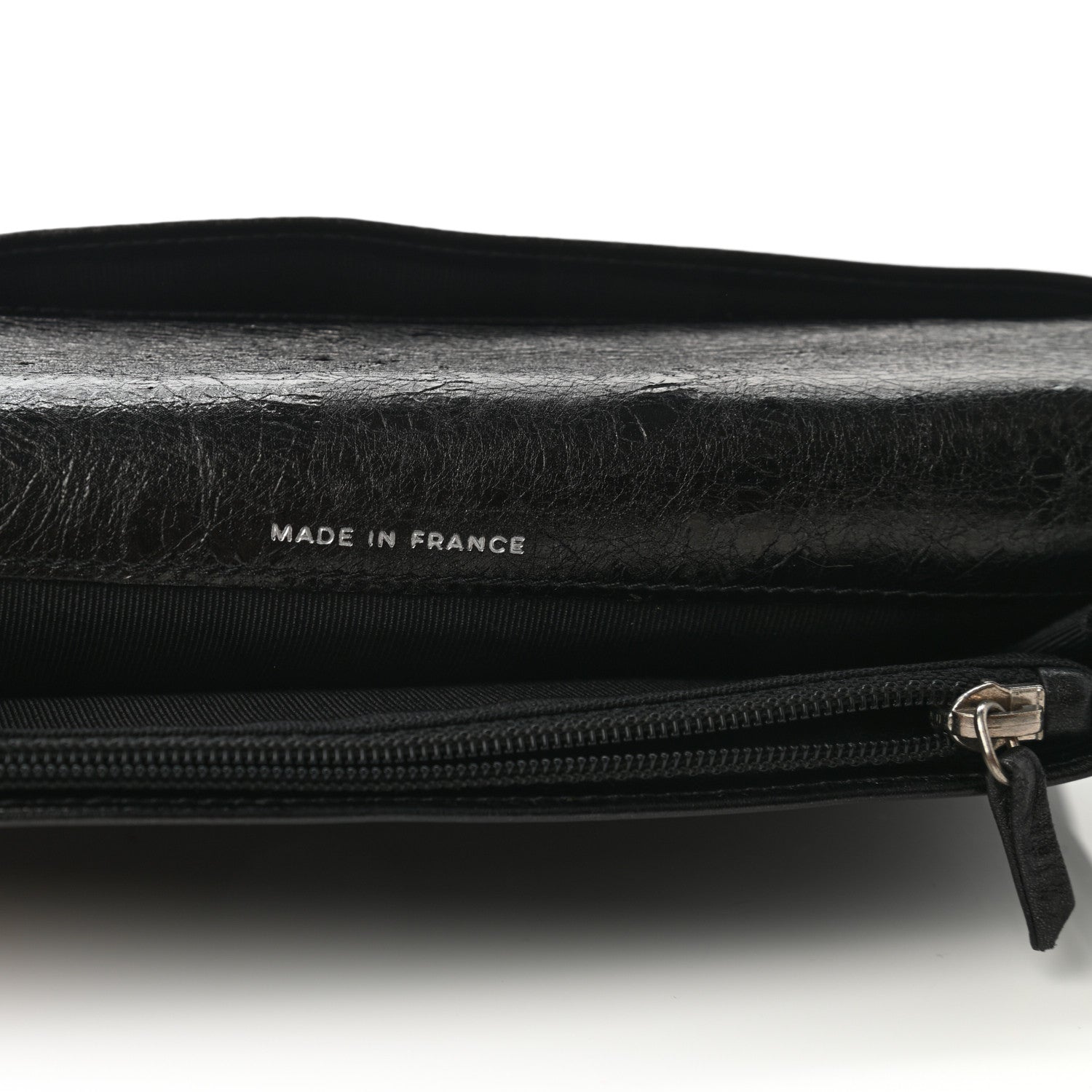 Chanel Patent Crumpled Calfskin Quilted Yen Reissue Wallet Black 7 of 9