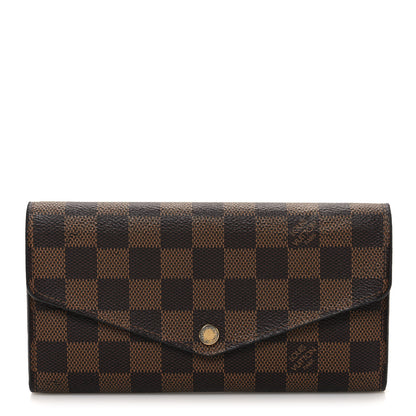 Louis Vuitton Damier Ebene Sarah Wallet NM 1 of 6