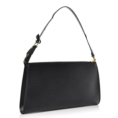 Louis Vuitton Epi Pochette Accessories 24 Black 3 of 11