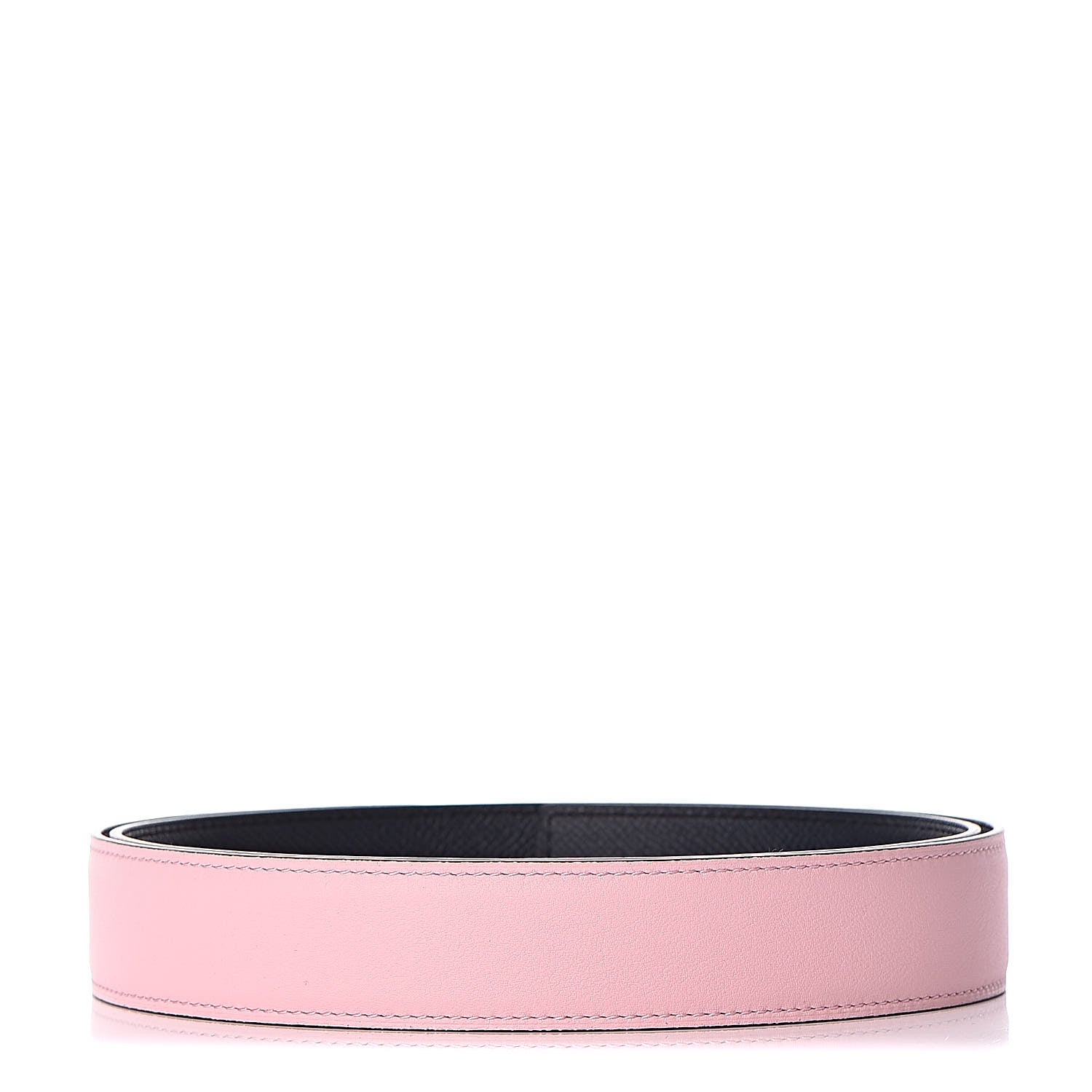 Hermes Swift Epsom Reversible 32mm Belt Strap 95 Rosa Sakura Bleu Obscur 2 of 6