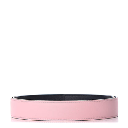 Hermes Swift Epsom Reversible 32mm Belt Strap 95 Rosa Sakura Bleu Obscur 2 of 6