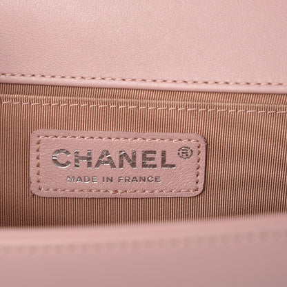Chanel Calfskin Quilted Medium Boy Flap Light Pink 6 of 10