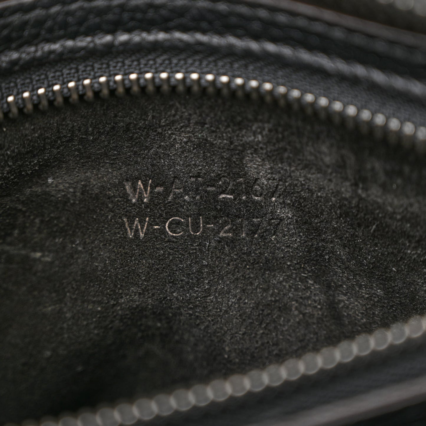 Drummed Calfskin Micro Luggage Black
