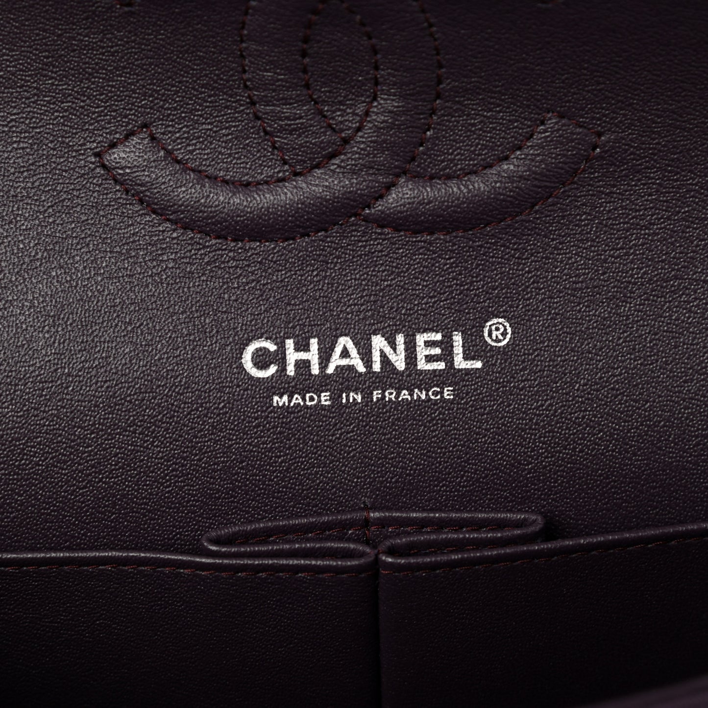 Jersey Quilted Medium Double Flap Purple