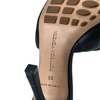 Bottega Veneta Nappa Matelasse Padded Mule Sandals 35 Black 8 of 8