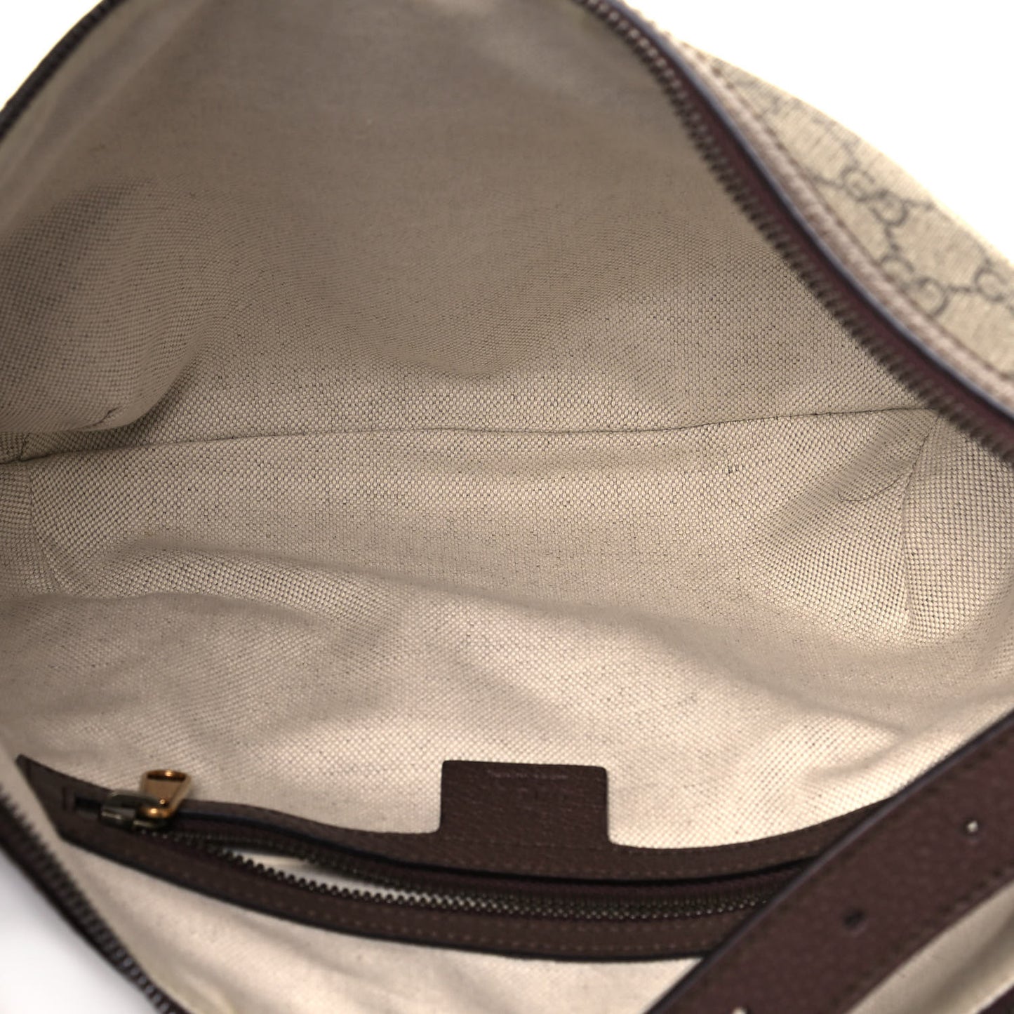 GG Supreme Monogram Web Small Ophidia Half Moon Hobo Brown