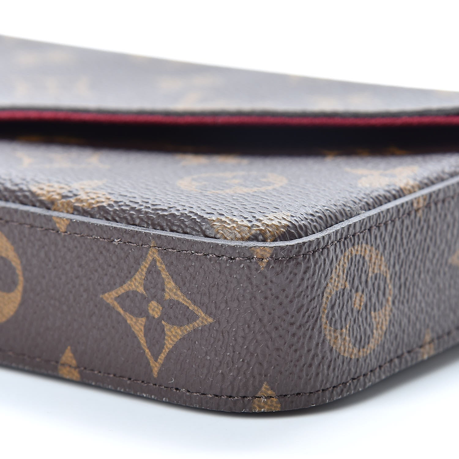 Louis Vuitton Monogram Pochette Felicie Chain Wallet Fuchsia 13 of 13