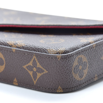 Louis Vuitton Monogram Pochette Felicie Chain Wallet Fuchsia 13 of 13