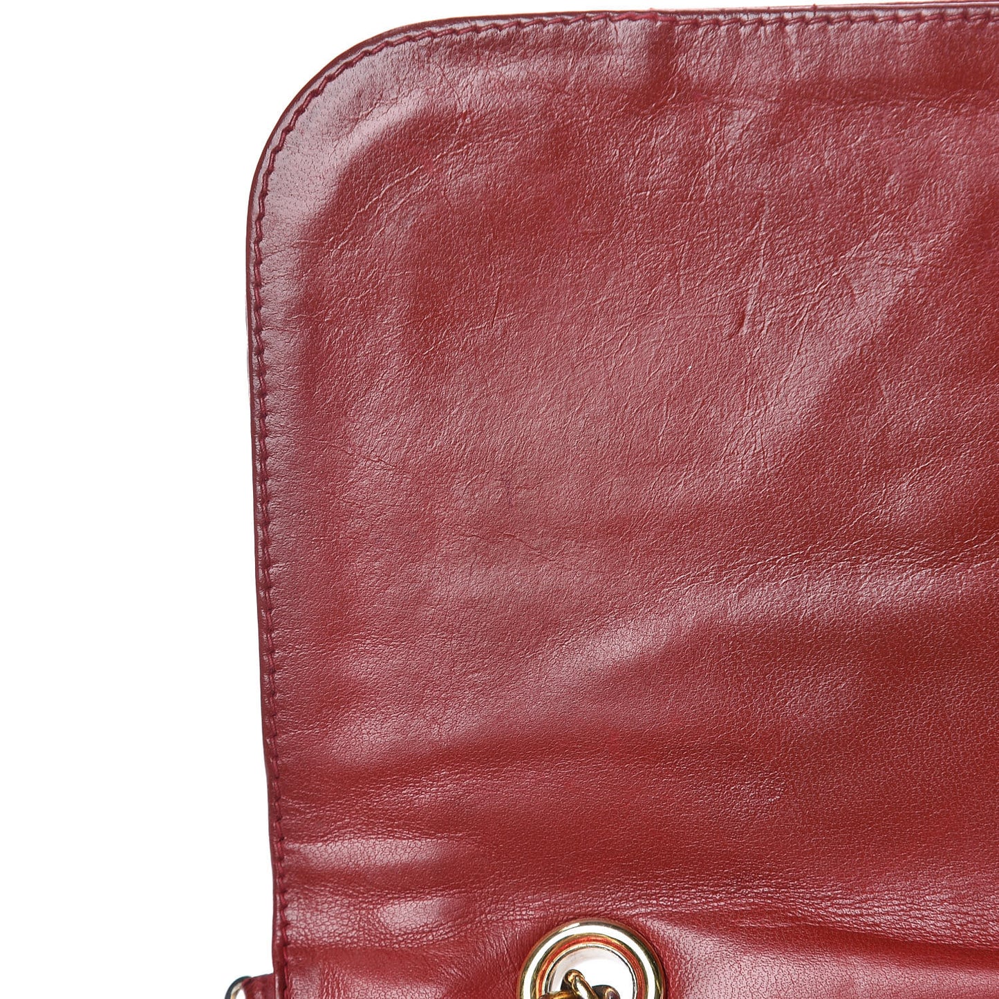 Lambskin Quilted Tassel Shoulder Flap Bag Red