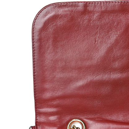 Chanel Lambskin Quilted Tassel Shoulder Flap Bag Red 18 of 19