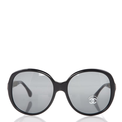 Chanel Quilted CC Sunglasses 5232 Black White 2 of 8