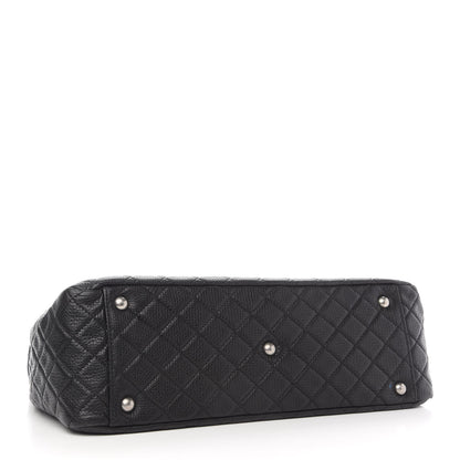 Chanel Calfskin Quilted XXL Travel Flap Bag Black 4 of 9