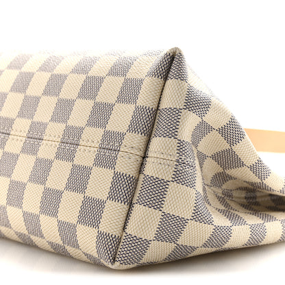 Louis Vuitton Damier Azur Graceful MM Rose Ballerine 9 of 12