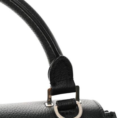 Celine Drummed Calfskin Suede Small Trapeze Black 10 of 11