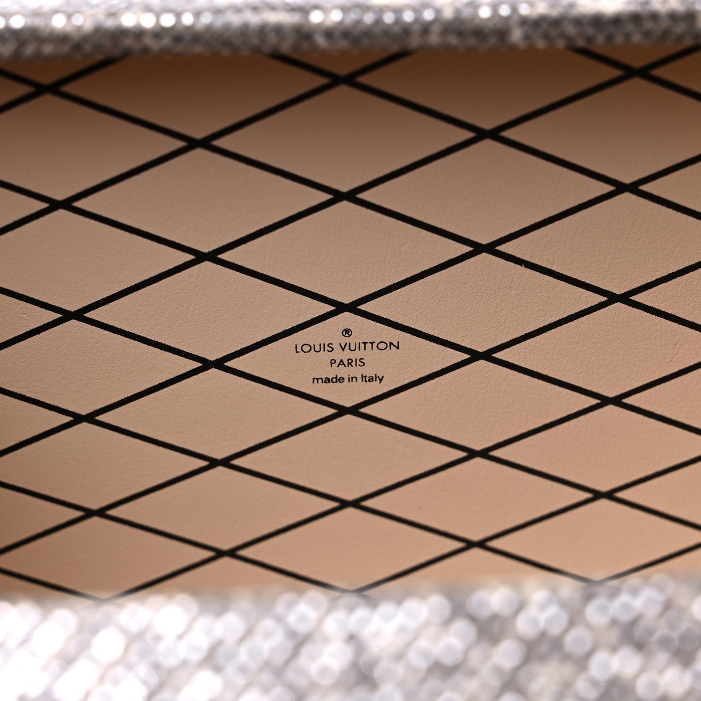 Lizard Petite Malle Silver