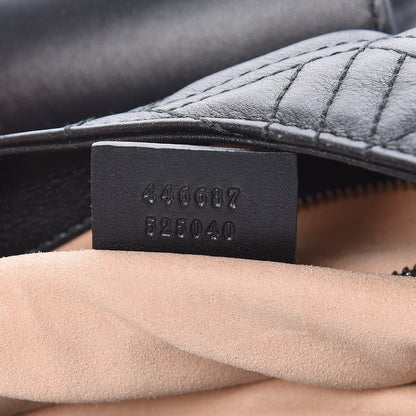 Gucci Calfskin Web Quilted Medium Dionysus Hobo Black 7 of 11