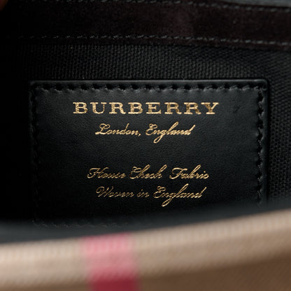 Burberry Derby Calfskin House Check Small Macken Crossbody Bag Ink Blue 8 of 12