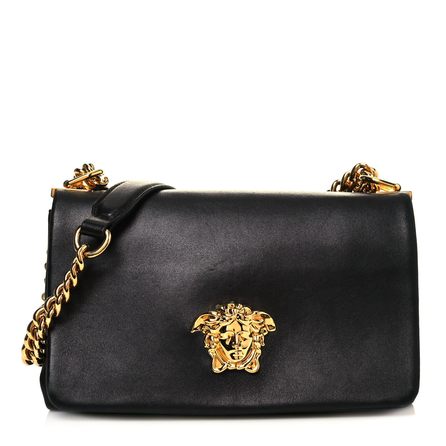 Versace Nappa Palazzo Sultan Shoulder Bag Black 1 of 13