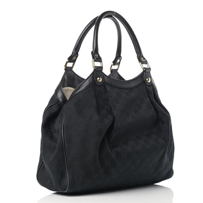 Gucci Monogram Medium Sukey Tote Black 2 of 12