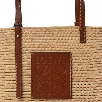 Loewe Raffia Small Square Basket Tote Bag Natural Tan 7 of 9