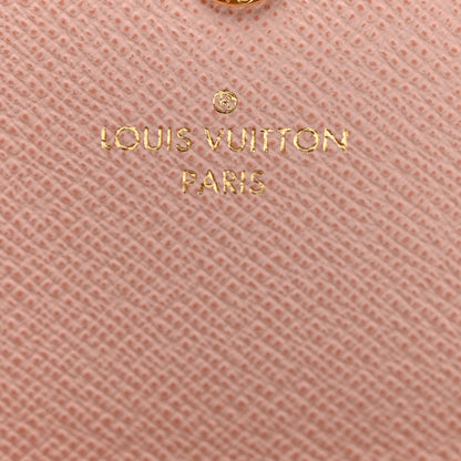 Louis Vuitton Damier Azur Emilie Wallet Rose Ballerine 6 of 7