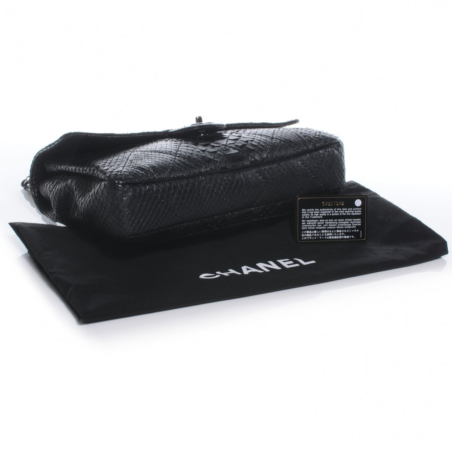 Python Stitch Flap Black